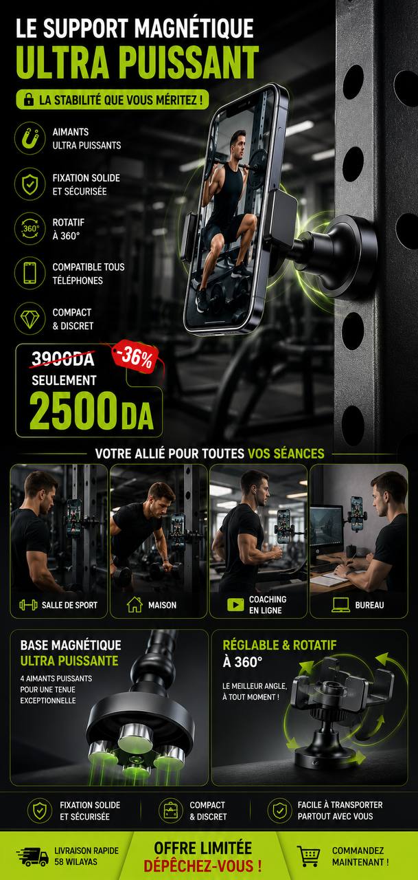 Support Magnétique Ultra Puissant 360°