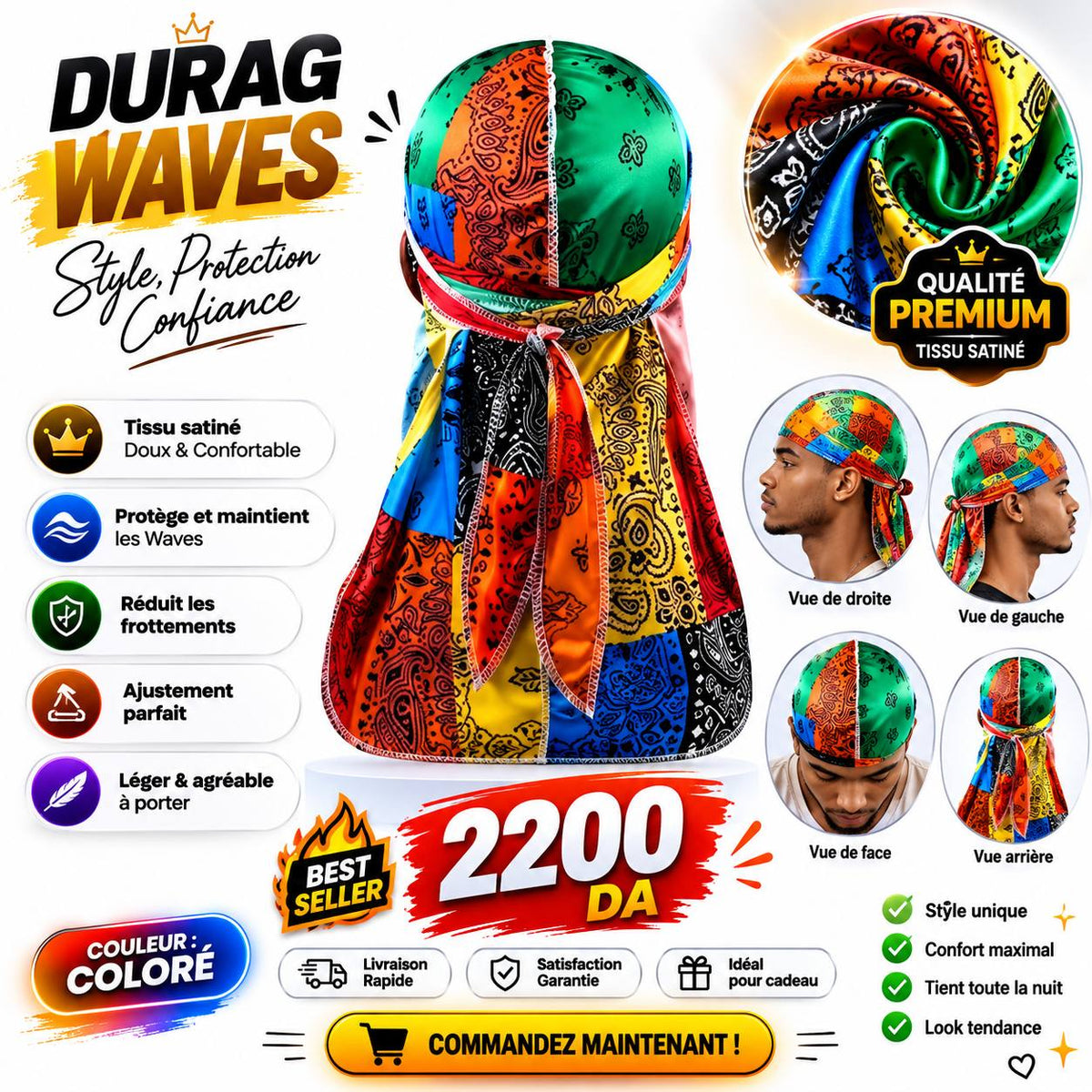 Durag Bandana Satin