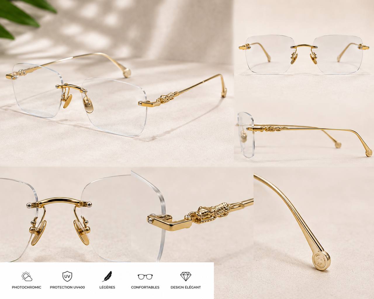 Lunettes transparentes jaguar