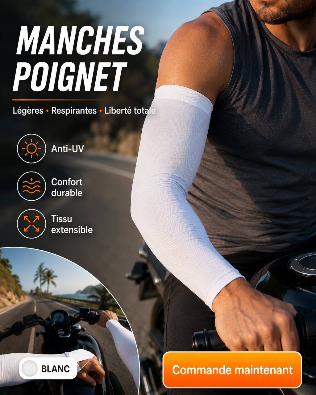 Manches de protection UV
