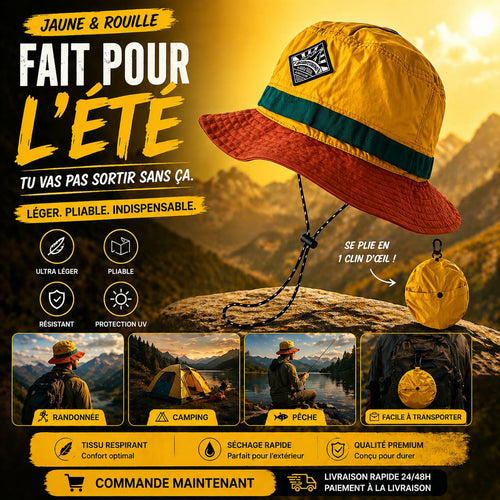 CHAPEAU OUTDOOR 3 EN 1 – LÉGER, PLIABLE & PROTECTION UV